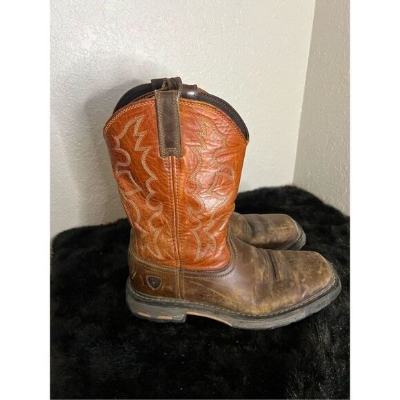 Ariat WorkHog Western Work Boots Mens Size 9 EE 10005888 Dark Earth - Picture 1 of 6